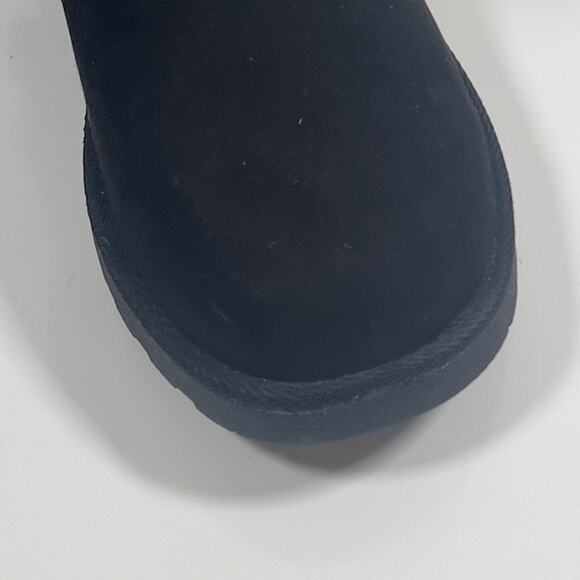 Makalu Women's Faux Fur Suede Ankle Black Boots Size 8.5 - Picture 6 of 12